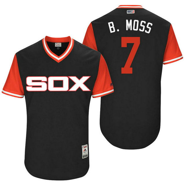 Chicago White Sox Tim Anderson #7 B. Moss Black Nickname 2017 Little League Players Weekend Jersey