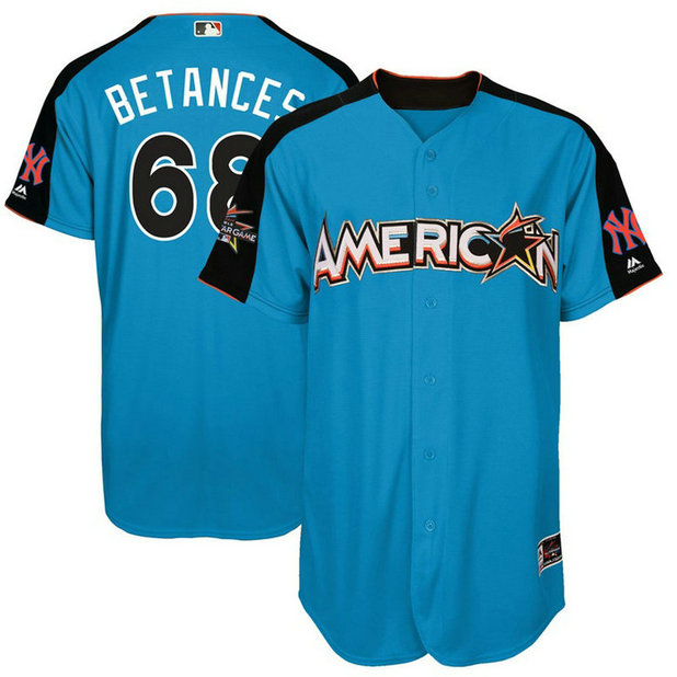 2017 All-Star American League New York Yankees Dellin Betances #68 Blue Home Run Derby 2017 All-Star American League Jersey