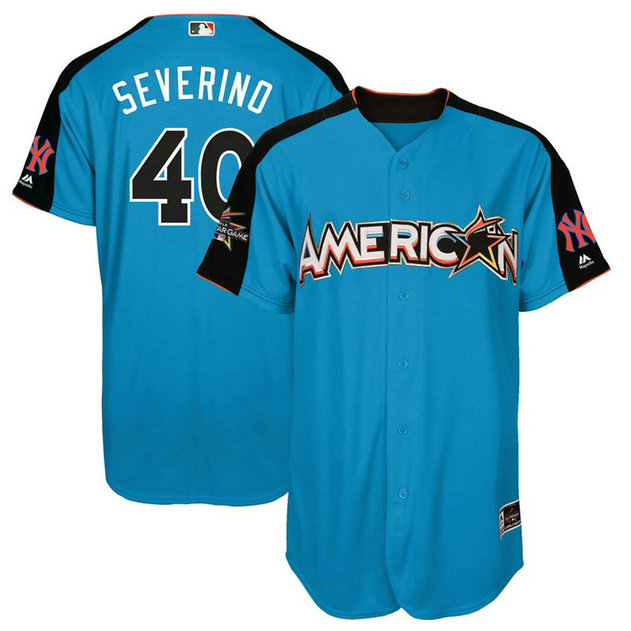 2017 All-Star American League New York Yankees Luis Severino #40 Blue Home Run Derby 2017 All-Star American League Jersey
