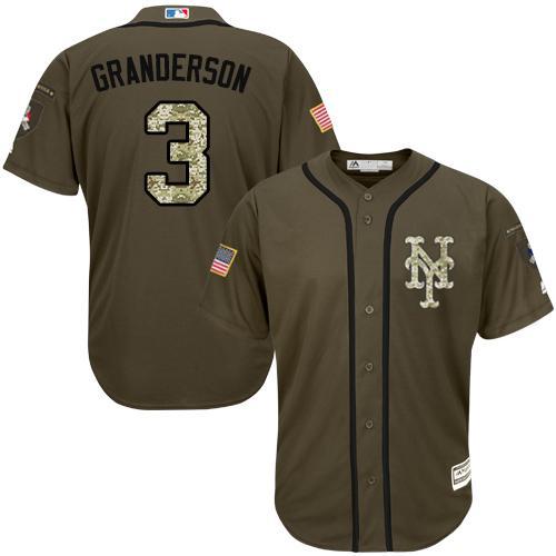 New York Mets #3 Curtis Granderson Olive Camo Jersey New York Mets #3 Curtis Granderson Olive Camo Jersey