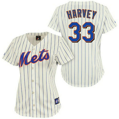 Women - New York Mets #33 Matt HarveyAuthentic CreamJersey Women - New York Mets #33 Matt HarveyAuthentic CreamJersey