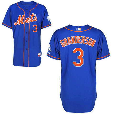 New York Mets #3 Curtis Granderson Authentic Royal Blue Alternate Home Cool Base Jersey New York Mets #3 Curtis Granderson Authentic Royal Blue Alternate Home Cool Base Jersey