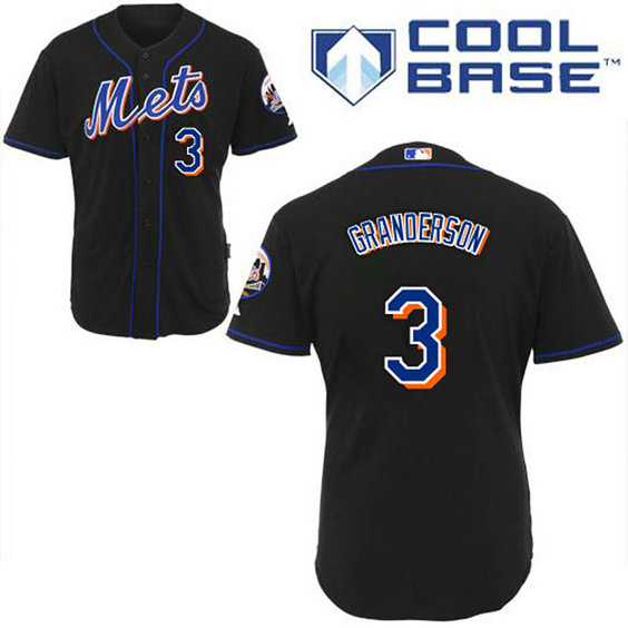 New York Mets #3 Curtis Granderson Authentic BlackJersey New York Mets #3 Curtis Granderson Authentic BlackJersey