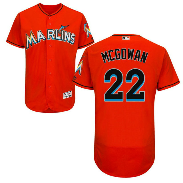 Miami Marlins Dustin McGowan #22 Red Alternate Flex Base Jersey