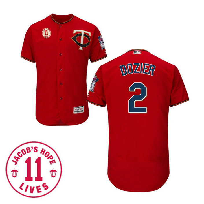 Minnesota Twins Brian Dozier Scarlet No.11 Jacob Patch Jersey Minnesota Twins Brian Dozier Scarlet No.11 Jacob Patch Jersey