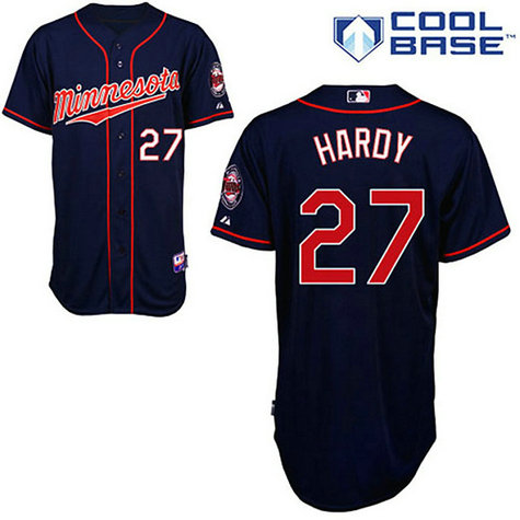 Minnesota Twins #27 J. J. Hardy Cool Base Navy Blue Jersey Minnesota Twins #27 J. J. Hardy Cool Base Navy Blue Jersey