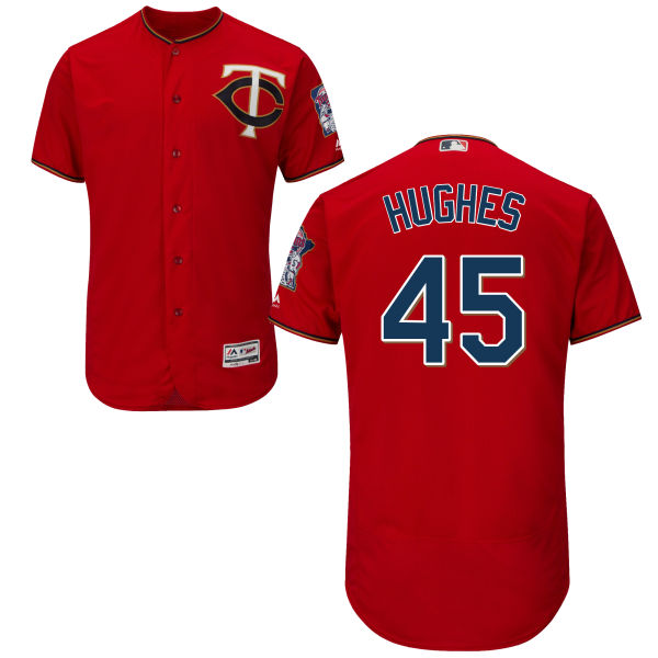 Minnesota Twins Phil Hughes #45 Scarlet Authentic Collection Flexbase Jersey Minnesota Twins Phil Hughes #45 Scarlet Authentic Collection Flexbase Jersey