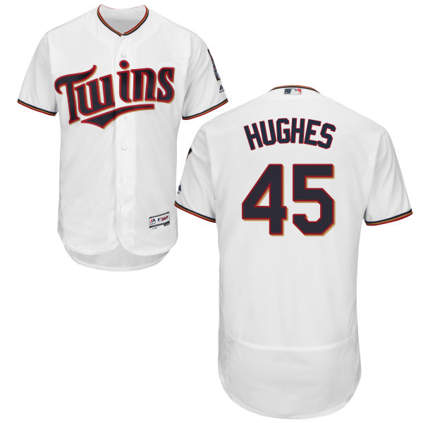 Minnesota Twins Phil Hughes #45 White Authentic Collection Flexbase Jersey Minnesota Twins Phil Hughes #45 White Authentic Collection Flexbase Jersey
