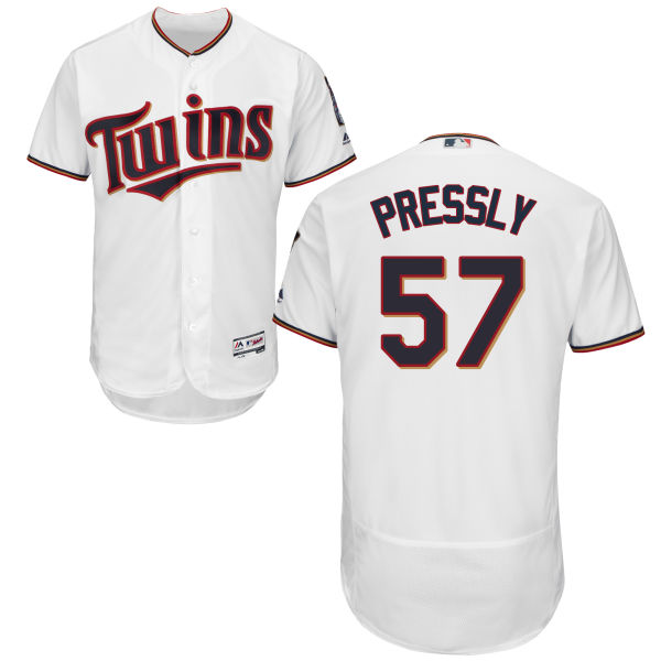Minnesota Twins Ryan Pressly #57 White Authentic Collection Flexbase Jersey