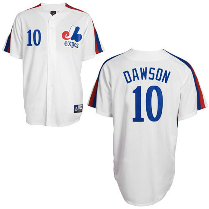 Montreal Expos #10 Andre Dawson White Jersey Montreal Expos #10 Andre Dawson White Jersey