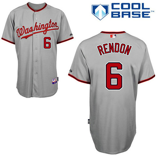 Washington Nationals #6 Anthony Rendon Authentic Grey Away Cool Base Jersey