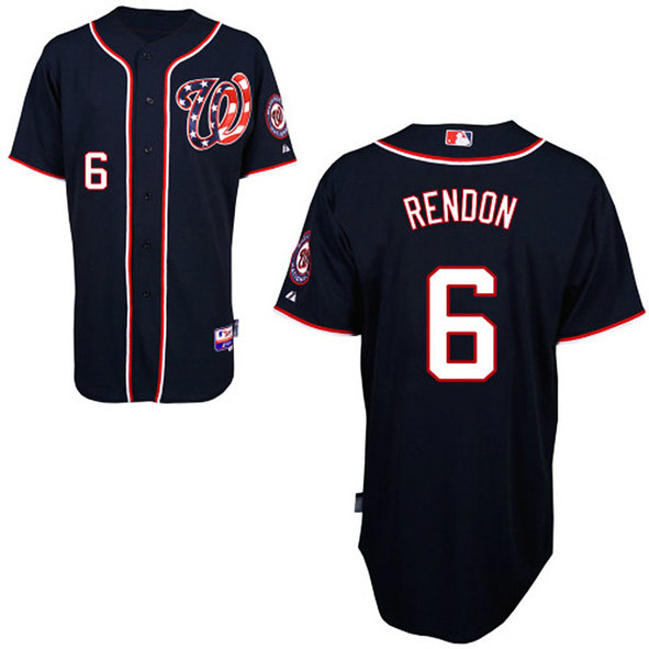Washington Nationals #6 Anthony Rendon Authentic Navy Blue Alternate Cool Base Jersey