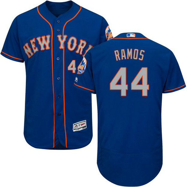 New York Mets A.J. Ramos #44 Royal 2017 Alternate Flex Base Jersey New York Mets A.J. Ramos #44 Royal 2017 Alternate Flex Base Jersey
