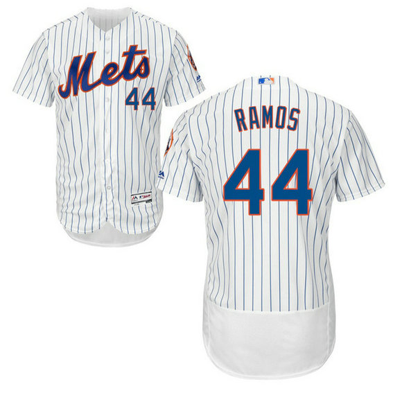 New York Mets A.J. Ramos #44 White Authentic Home Flex Base Jersey New York Mets A.J. Ramos #44 White Authentic Home Flex Base Jersey