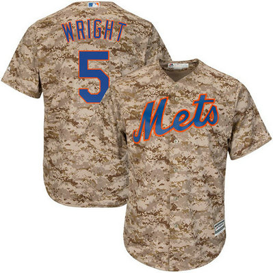 New York Mets David Wright #5 Camo Official Cool Base Jersey