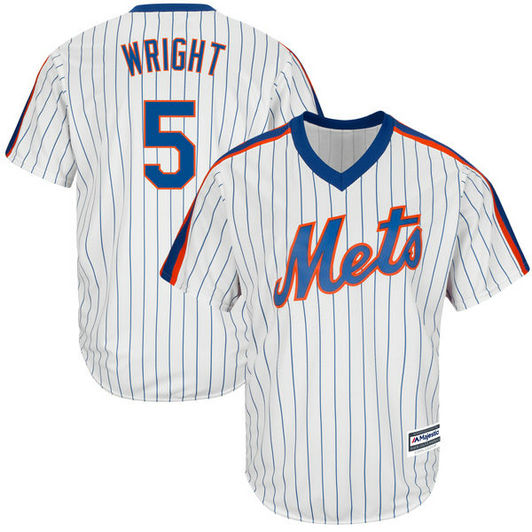 New York Mets #5 David Wright White Official Cool Base Jersey