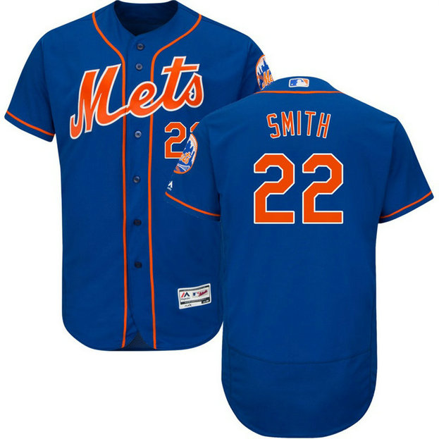 New York Mets Dominic Smith #22 Royal 2017 Alternate Flex Base Jersey