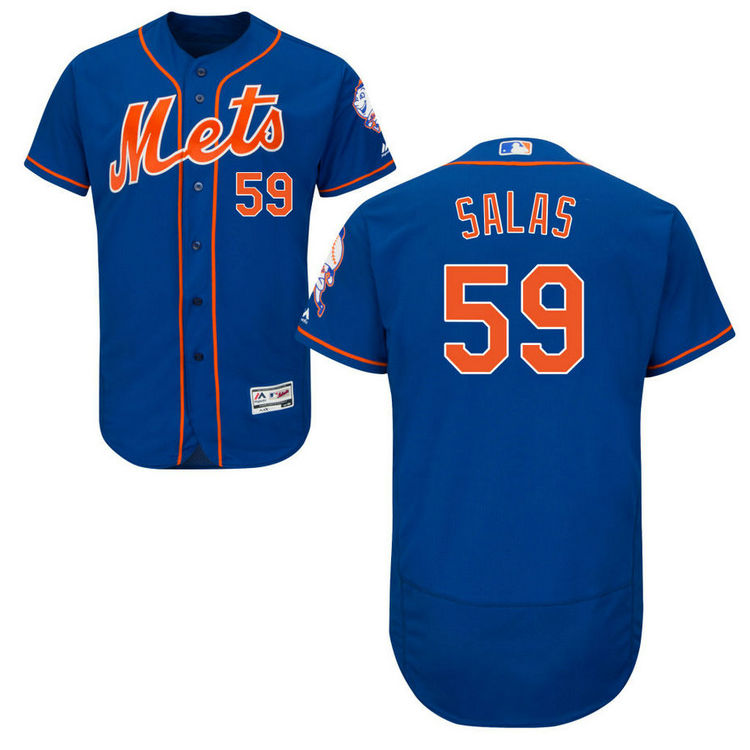New York Mets Fernando Salas #59 Alternate Royal Road Authentic Collection Flex Base Jersey New York Mets Fernando Salas #59 Alternate Royal Road Authentic Collection Flex Base Jersey