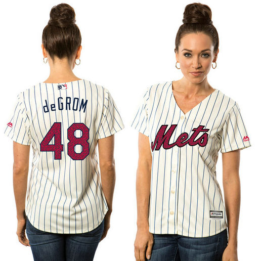 Women - New York Mets Jacob deGrom #48 White 2016 Independence Day Stars & Stripes Cool Base Jersey Women - New York Mets Jacob deGrom #48 White 2016 Independence Day Stars & Stripes Cool Base Jersey