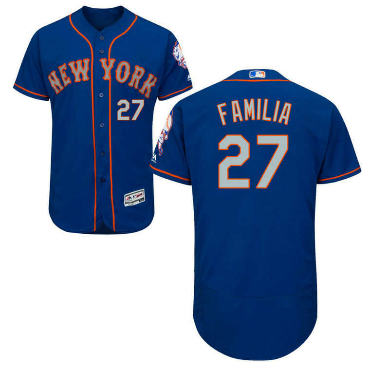 New York Mets Jeurys Familia #27 Alternate Road Royal Authentic Collection Flex Base Jersey New York Mets Jeurys Familia #27 Alternate Road Royal Authentic Collection Flex Base Jersey