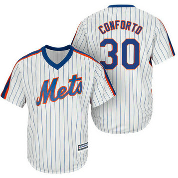 New York Mets #30 Michael Conforto White Official Cool Base Jersey