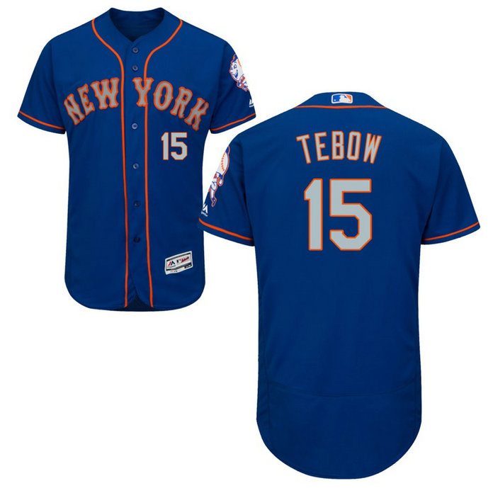 New York Mets Tim Tebow #15 Road Royal Authentic Collection Flex Base Jersey New York Mets Tim Tebow #15 Road Royal Authentic Collection Flex Base Jersey