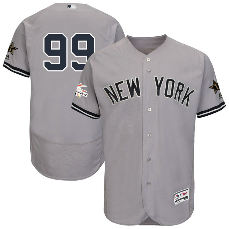 New York Yankees Aaron Judge #99 Grey 2017 All-Star Flex Base Jersey