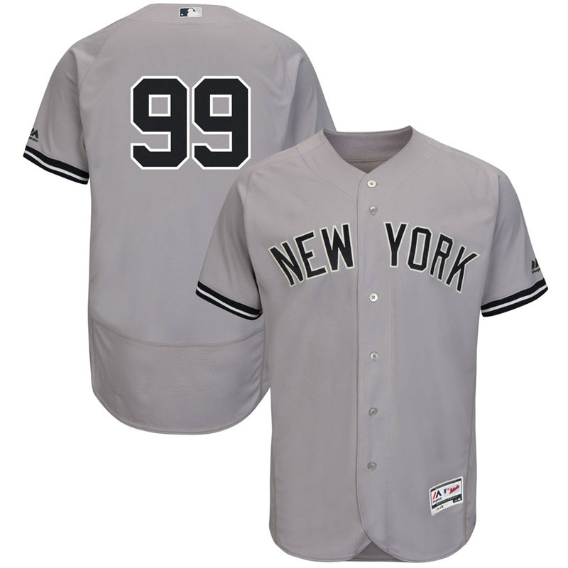 New York Yankees Aaron Judge #99 Grey Road Flex Base Jersey
