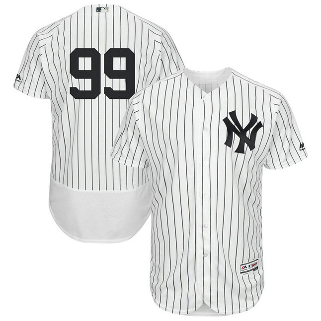 New York Yankees Aaron Judge #99 White Home Flex Base Jersey