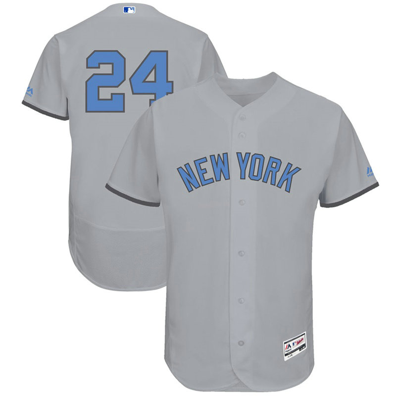 Gary Sanchez #24 New York Yankees 2017 Father's Day Grey Flex Base Jersey