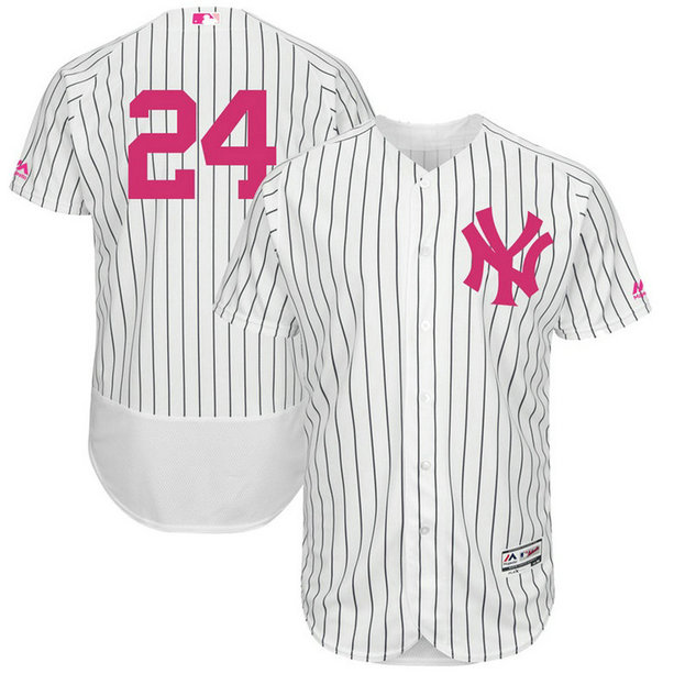 Gary Sanchez #24 New York Yankees 2017 Mother's Day White Flex Base Jersey