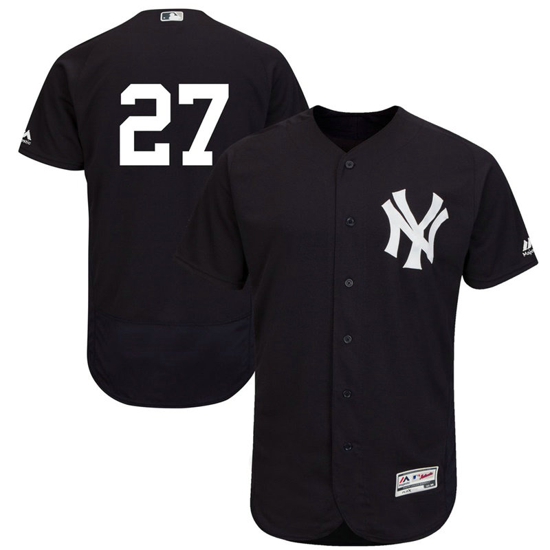 New York Yankees Giancarlo Stanton #27 Navy Authentic Collection Alternate Flex Base Player Jersey