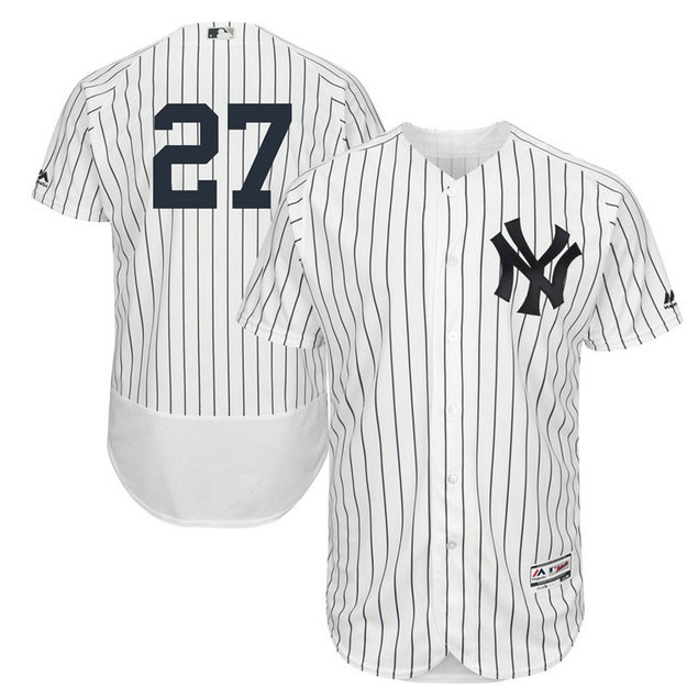 New York Yankees Giancarlo Stanton #27 White Authentic Collection Home Flex Base Player Jersey