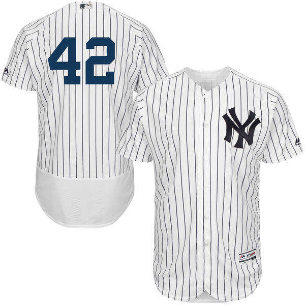 New York Yankees Jackie Robinson White Authentic Collection Flexbase Jersey New York Yankees Jackie Robinson White Authentic Collection Flexbase Jersey