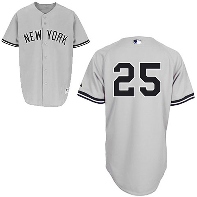 YOUTH New York Yankees #25 Mark TeixeiraGrey Away Jersey YOUTH New York Yankees #25 Mark TeixeiraGrey Away Jersey