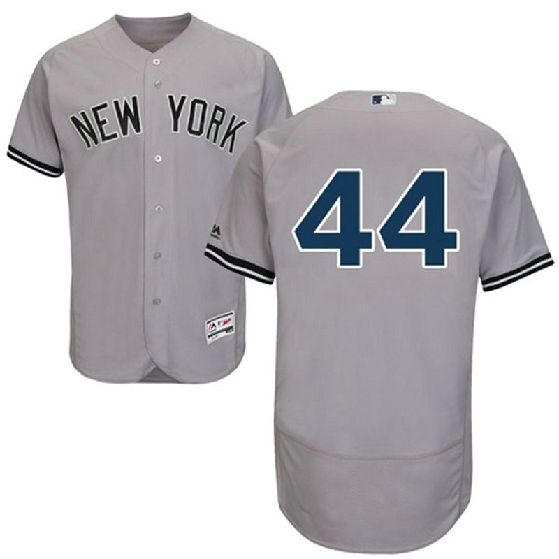 New York Yankees Reggie Jackson #44 Grey Authentic Collection Flex Base Jersey