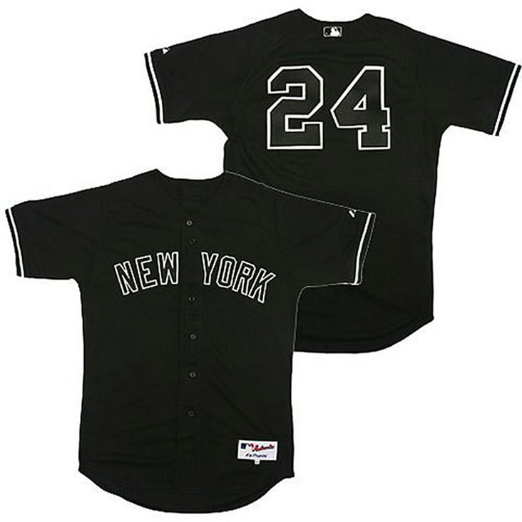 New York Yankees #24 Robinson Cano Black Jersey New York Yankees #24 Robinson Cano Black Jersey