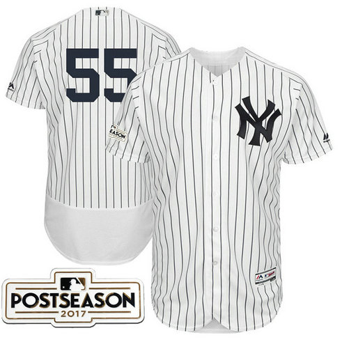 New York Yankees Sonny Grey #55 White 2017 Postseason Patch Flex Base Jersey
