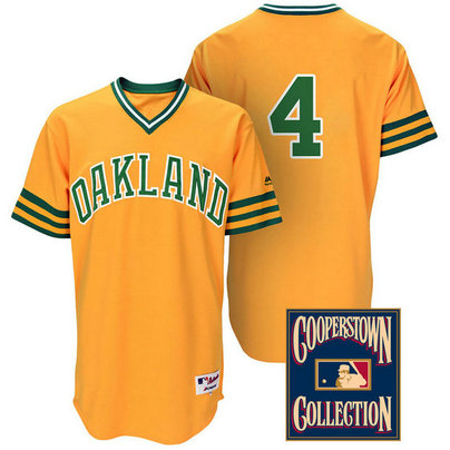 Oakland Athletics #4 Coco Crisp Gold Turn Back the Clock Throwback Jersey Oakland Athletics #4 Coco Crisp Gold Turn Back the Clock Throwback Jersey