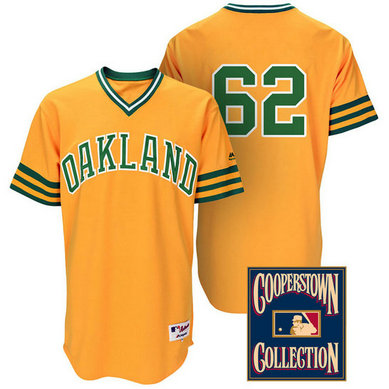 Oakland Athletics #62 Sean Doolittle Gold Turn Back the Clock Throwback Jersey Oakland Athletics #62 Sean Doolittle Gold Turn Back the Clock Throwback Jersey