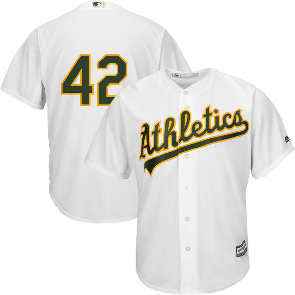 Oakland Athletics Jackie Robinson #42 White Cool Base Jersey