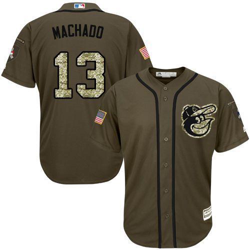 Baltimore Orioles #13 Manny Machado Olive Camo Jersey Baltimore Orioles #13 Manny Machado Olive Camo Jersey