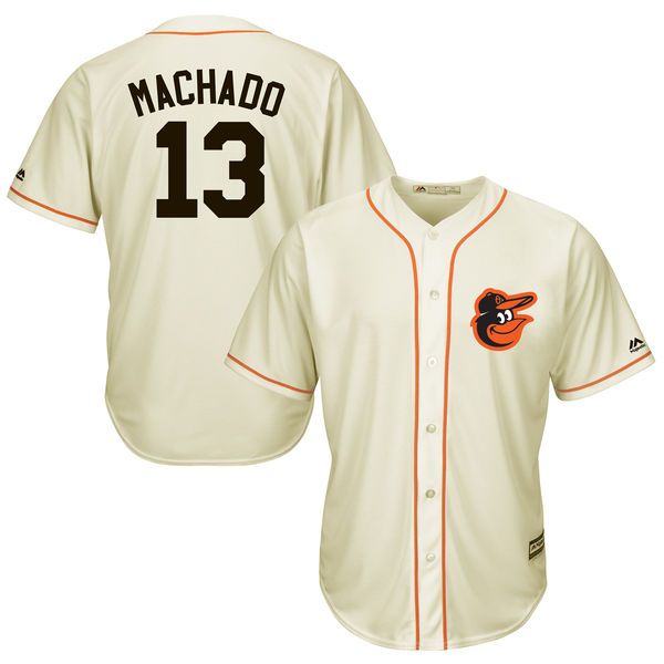 Baltimore Orioles #13 Manny Machado Cream Cool Base Fashion Player Jersey Baltimore Orioles #13 Manny Machado Cream Cool Base Fashion Player Jersey