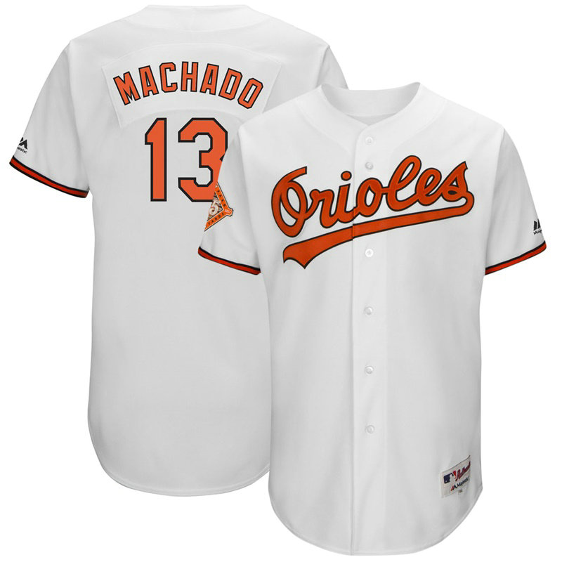 Baltimore Orioles #13 Manny Machado White 1992 Throwback Turn Back the Clock Authentic Player Jersey Baltimore Orioles #13 Manny Machado White 1992 Throwback Turn Back the Clock Authentic Player Jersey