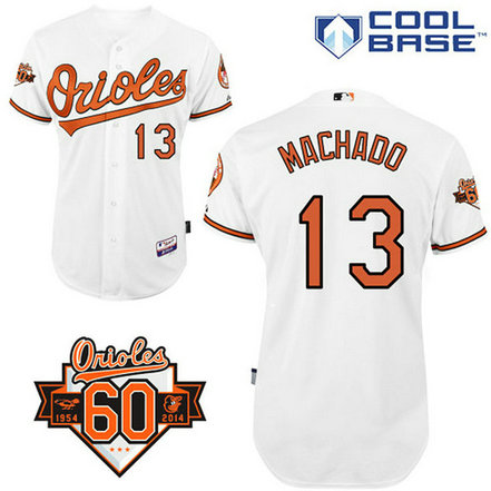 Baltimore Orioles #13 Manny Machado Authentic White Home Cool Base Jersey Baltimore Orioles #13 Manny Machado Authentic White Home Cool Base Jersey