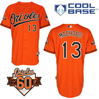 Baltimore Orioles #13 Manny Machado Authentic Orange Alternate Cool Base Jersey Baltimore Orioles #13 Manny Machado Authentic Orange Alternate Cool Base Jersey