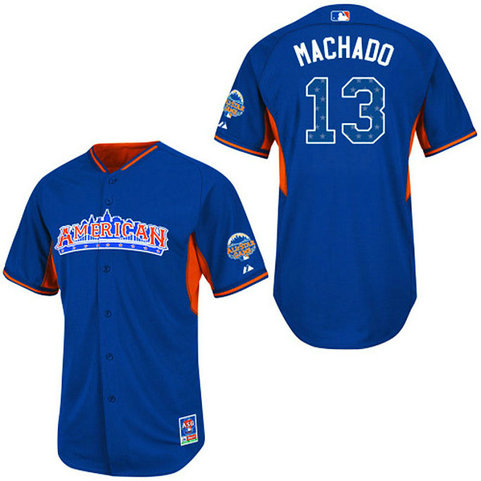 Baltimore Orioles #13 Manny Machado Authentic Royal Blue American League 2013 All Star BP Jersey Baltimore Orioles #13 Manny Machado Authentic Royal Blue American League 2013 All Star BP Jersey