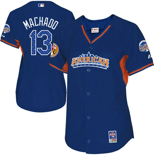 Baltimore Orioles #13 Manny Machado WoAuthentic Royal Blue American League 2013 All Star BP Jersey Baltimore Orioles #13 Manny Machado WoAuthentic Royal Blue American League 2013 All Star BP Jersey