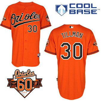 Baltimore Orioles #30 Chris Tillman Authentic Orange Alternate Cool Base Jersey Baltimore Orioles #30 Chris Tillman Authentic Orange Alternate Cool Base Jersey