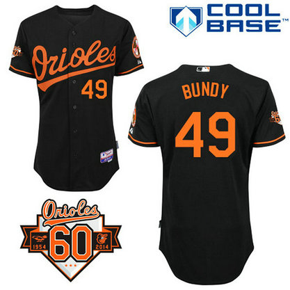 Baltimore Orioles #49 Dylan Bundy Authentic Black Alternate Cool Base Jersey Baltimore Orioles #49 Dylan Bundy Authentic Black Alternate Cool Base Jersey